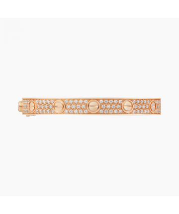 БРАСЛЕТ CARTIER LOVE, БРИЛЛИАНТОВОЕ ПАВЕ PINK