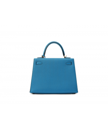 Сумка Hermes Kelly 25 из премиальной кожи Chevre с золотой фурнитурой