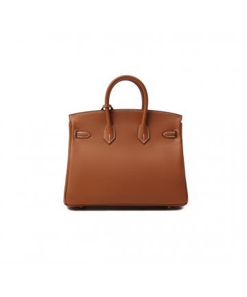 Сумка Hermes Birkin 25 из нежнейшей кожи Swift с золотой фурнитурой