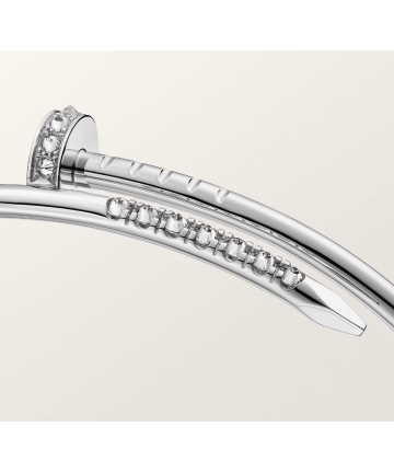 Браслет Cartier Juste un Clou (Small Model), Белое золото 18 карат с бриллиантами