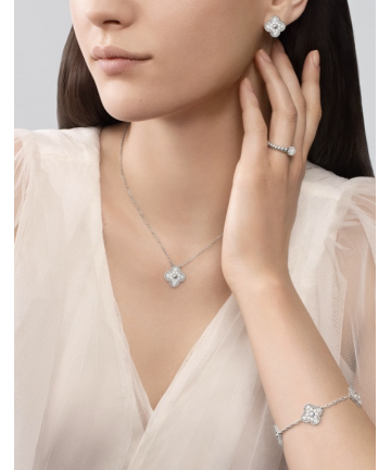 Van Cleef & Arpels Vintage Alhambra — браслет 5 мотивов с бриллиантами
